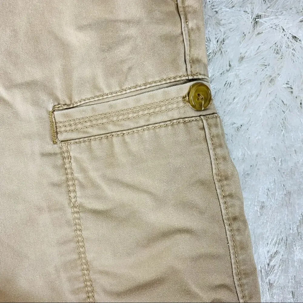Tasso Elba Khaki Cargo Shorts Sz 34